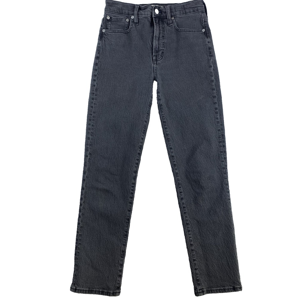 Madewell Jeans Sz 25 (actual 26x26) Gray‎ Lunar Wash Perfect Vintage High Rise